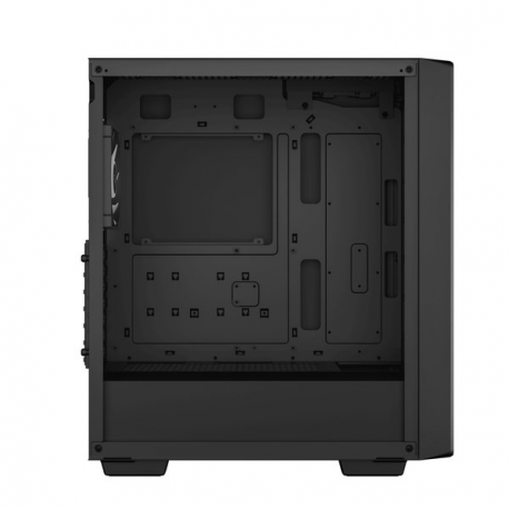 DeepCool CC560 V2 - Mid tower - ATX - windowed side panel (tempered glass) - no power supply (ATX / PS / 2) - black - USB / Audio - 1
