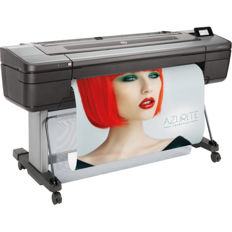 HP DesignJet Z9+ PostScript - 24" large-format printer - colour - ink-jet - Roll (61 cm) - 2400 x 1200 dpi - up to 1.5 min / page (mono)  /  up to 1.5 min / page (colour) - capacity: 1 roll - Gigabit LAN, USB host - cutter - 5