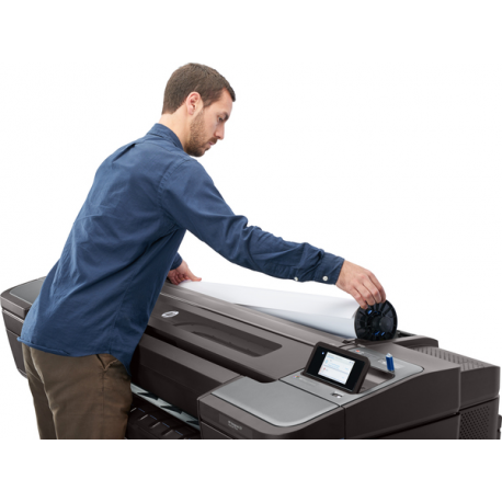 HP DesignJet Z9+ PostScript - 24" large-format printer - colour - ink-jet - Roll (61 cm) - 2400 x 1200 dpi - up to 1.5 min / page (mono)  /  up to 1.5 min / page (colour) - capacity: 1 roll - Gigabit LAN, USB host - cutter - 18