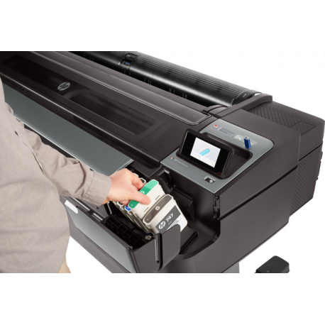 HP DesignJet Z9+ PostScript - 24" large-format printer - colour - ink-jet - Roll (61 cm) - 2400 x 1200 dpi - up to 1.5 min / page (mono)  /  up to 1.5 min / page (colour) - capacity: 1 roll - Gigabit LAN, USB host - cutter - 19