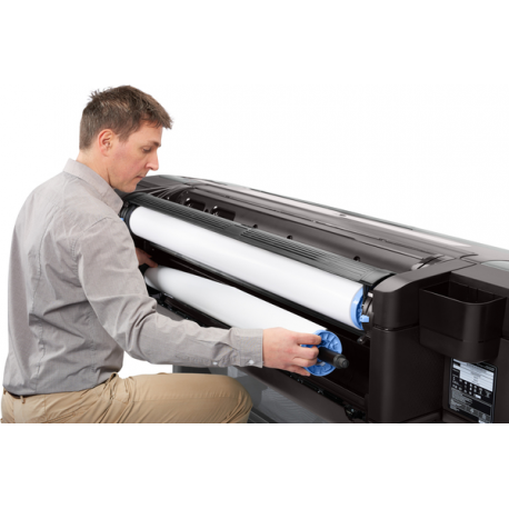 HP DesignJet Z9+ PostScript - 24" large-format printer - colour - ink-jet - Roll (61 cm) - 2400 x 1200 dpi - up to 1.5 min / page (mono)  /  up to 1.5 min / page (colour) - capacity: 1 roll - Gigabit LAN, USB host - cutter - 21