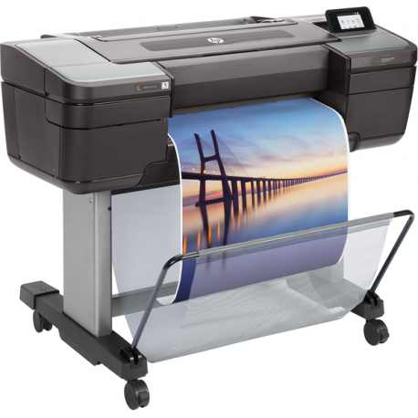 HP DesignJet Z9+ PostScript - 24" large-format printer - colour - ink-jet - Roll (61 cm) - 2400 x 1200 dpi - up to 1.5 min / page (mono)  /  up to 1.5 min / page (colour) - capacity: 1 roll - Gigabit LAN, USB host - cutter - 26