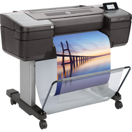 HP DesignJet Z9+ PostScript - 24" large-format printer - colour - ink-jet - Roll (61 cm) - 2400 x 1200 dpi - up to 1.5 min / page (mono)  /  up to 1.5 min / page (colour) - capacity: 1 roll - Gigabit LAN, USB host - cutter - 30