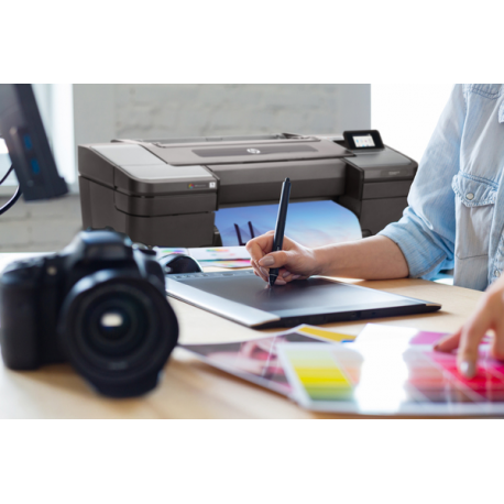 HP DesignJet Z9+ PostScript - 24" large-format printer - colour - ink-jet - Roll (61 cm) - 2400 x 1200 dpi - up to 1.5 min / page (mono)  /  up to 1.5 min / page (colour) - capacity: 1 roll - Gigabit LAN, USB host - cutter - 35