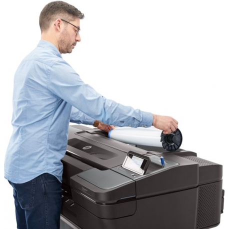 HP DesignJet Z9+ PostScript - 44" large-format printer - colour - ink-jet - Roll (111.8 cm) - 2400 x 1200 dpi - up to 1.2 min / page (mono)  /  up to 1.2 min / page (colour) - Gigabit LAN, USB host - cutter - 32