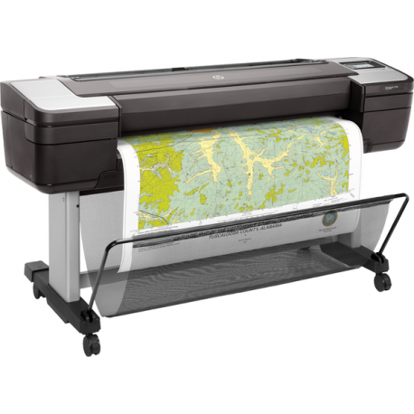 HP DesignJet T1700 - 44" large-format printer - colour - ink-jet - 1118 x 1676 mm - 2400 x 1200 dpi - up to 0.55 min / page - Gigabit LAN, USB host - cutter - 11
