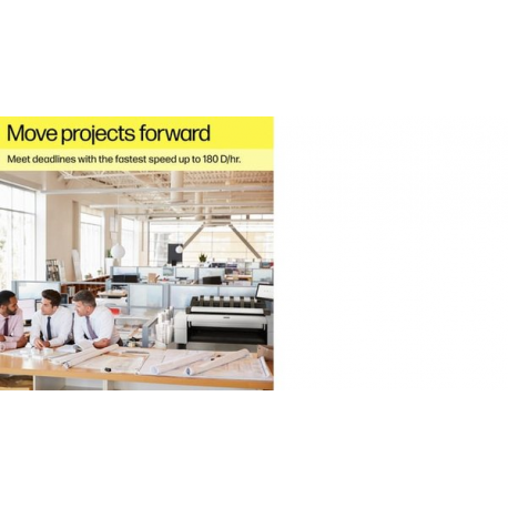 HP DesignJet T1600dr PostScript - 36" large-format printer - colour - ink-jet - Roll (91.4 cm x 91.4 m), 914 x 1219 mm - 2400 x 1200 dpi - up to 0.32 min / page (mono) / up to 0.32 min / page (colour) - capacity: 2 rolls - Gigabit LAN - cutter - 17