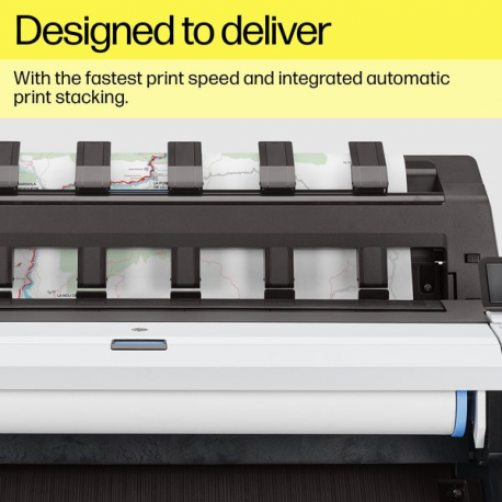 HP DesignJet T1600dr PostScript - 36" large-format printer - colour - ink-jet - Roll (91.4 cm x 91.4 m), 914 x 1219 mm - 2400 x 1200 dpi - up to 0.32 min / page (mono) / up to 0.32 min / page (colour) - capacity: 2 rolls - Gigabit LAN - cutter - 18