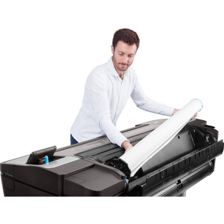 HP DesignJet T1700 PostScript - 44" large-format printer - colour - ink-jet - 1118 x 1676 mm - 2400 x 1200 dpi - up to 0.55 min / page - Gigabit LAN, USB host - cutter - 7