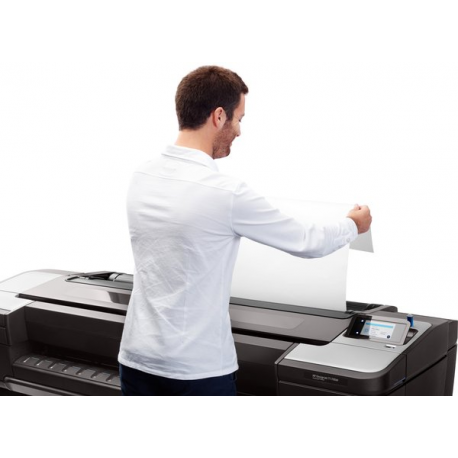 HP DesignJet T1700 PostScript - 44" large-format printer - colour - ink-jet - 1118 x 1676 mm - 2400 x 1200 dpi - up to 0.55 min / page - Gigabit LAN, USB host - cutter - 25