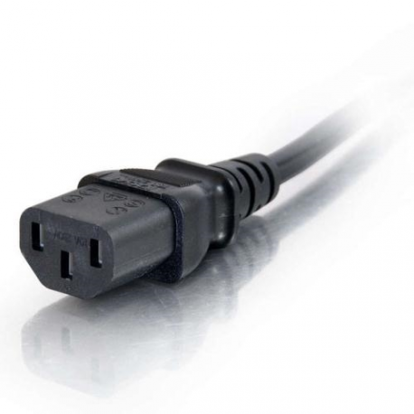C2G - Power cable - IEC 60320 C13 to CEE 7 / 7 (M) - 2 m - molded - black - Europe - 5