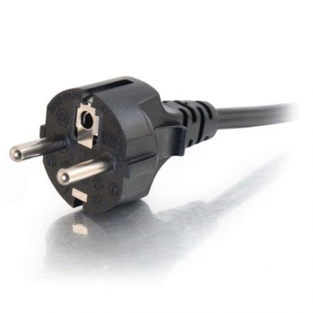 C2G - Power cable - IEC 60320 C13 to CEE 7 / 7 (M) - 2 m - molded - black - Europe - 6