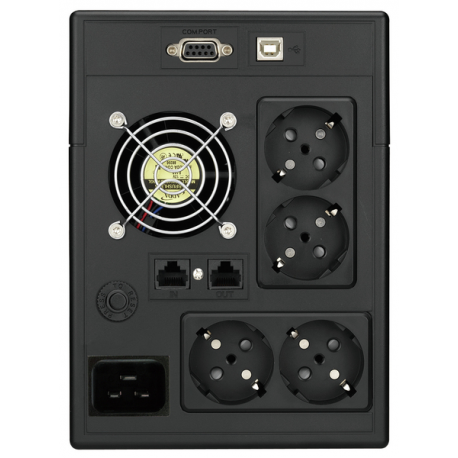 PowerWalker VI 3000 SCL - UPS - AC 162-290 V - 1800 Watt - 3000 VA - 9 Ah - RS-232, USB - output connectors: 4 - 4