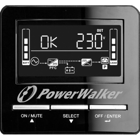 PowerWalker Basic VI 1000 SB - UPS - AC 162-290 V - 600 Watt - 1000 VA - 5 Ah - USB - output connectors: 3 - 3