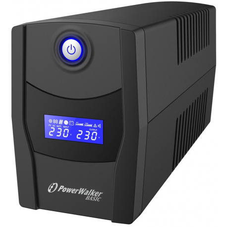 PowerWalker Basic VI 800 STL - UPS - AC 162-290 V - 480 Watt - 800 VA - 7.2 Ah - USB - output connectors: 2 - 5