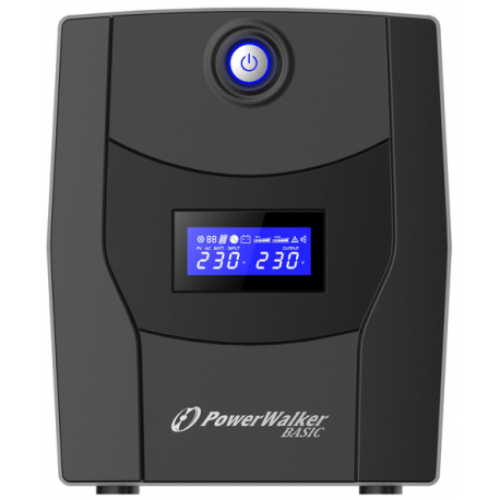 PowerWalker Basic VI 1500 STL - UPS - AC 162-290 V - 900 Watt - 1500 VA - 7.2 Ah - USB - output connectors: 4 - 3