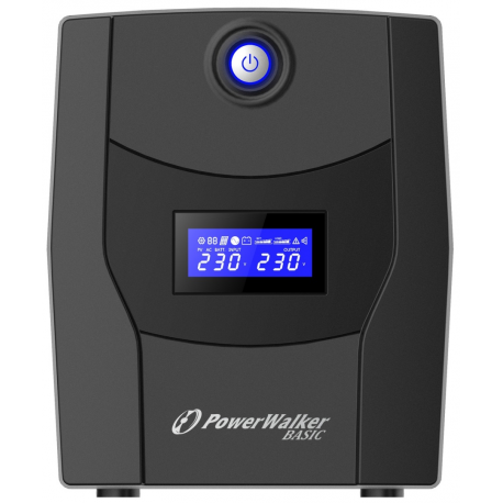 PowerWalker Basic VI 1500 STL - UPS - AC 162-290 V - 900 Watt - 1500 VA - 7.2 Ah - USB - output connectors: 4 - 5
