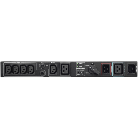 PowerWalker MBS - Bypass switch (rack-mountable) - AC 208 / 220 / 230 / 240 V - output connectors: 6 - 19" - black - 0
