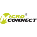 MicroConnect - Power strip - input: Type F - output connectors: 8 (4 x power, 4 x power Type F) - 3 m cord - white