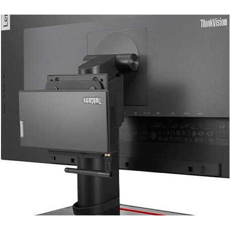 Lenovo Tiny / Nano Monitor Clamp II - Thin client to monitor mounting bracket - black - for ThinkCentre M70q Gen 2; M70q Gen 3; M75q Gen 2; M80q Gen 3; M90q Gen 3; ThinkStation P360 - 2