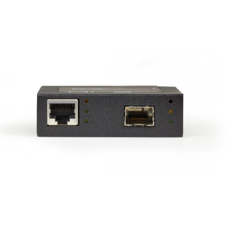 Black Box PoE+ PSE Media Converter - Fibre media converter - GigE - 10Base-T, 100Base-TX, 1000Base-T, 1000Base-X - RJ-45 / SFP (mini-GBIC) - 4