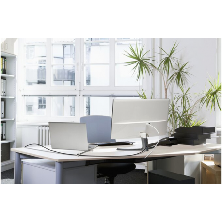 Kensington Universal 3-in-1 Keyed Cable Lock - Twin Lockheads - Security cable lock - 1.8 m - 3