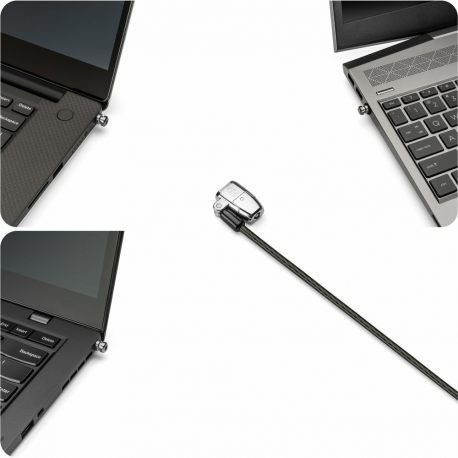 Kensington ClickSafe 2.0 Universal Keyed Laptop Lock - Security cable lock - 1.8 m - 31