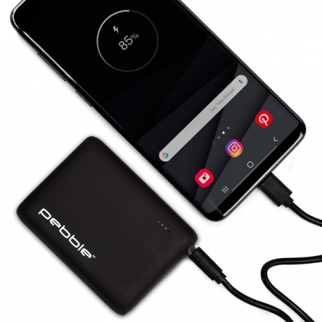 Veho Pebble PZ10 - Power bank - 10000 mAh - 37 Wh - 3 A (USB-C) - on cable: USB-C - 8