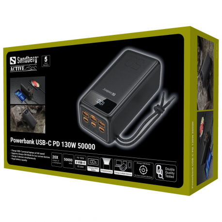 Powerbank USB-C PD 130W 50000