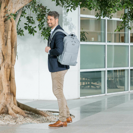 DICOTA Eco Backpack Scale - Notebook carrying backpack - 13" - 15.6" - grey - 9