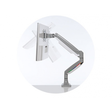 Kensington SmartFit One-Touch Single Monitor Arm - Mounting kit - adjustable arm - for Monitor - screen size: 13"-32" - desktop, C-clamp, grommet, desk-mountable - 30
