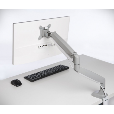 Kensington SmartFit One-Touch Single Monitor Arm - Mounting kit - adjustable arm - for Monitor - screen size: 13"-32" - desktop, C-clamp, grommet, desk-mountable - 39