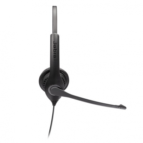 Jabra BIZ 1100 Duo - Headset - on-ear - wired - 3.5 mm jack - black - academic - Zoom Certified, Certified for Microsoft Teams - 2