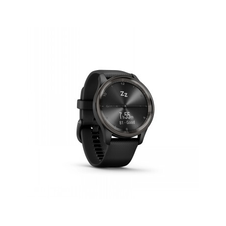 Garmin vívomove Trend - 40 mm - black - smart watch with band - silicone - wrist size: 125-190 mm - monochrome - Bluetooth, ANT+ - 28.3 g - 5