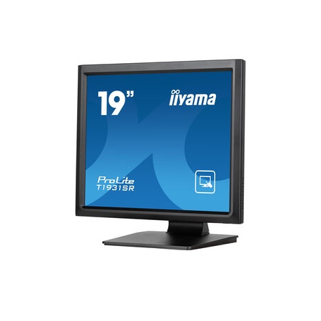 iiyama ProLite T1931SR-B1S - LCD monitor - 19" - touchscreen - 1280 x 1024 @ 75 Hz - IPS - 250 cd / m² - 1000:1 - 14 ms - HDMI, VGA, DisplayPort - speakers - black, matte finish - 3