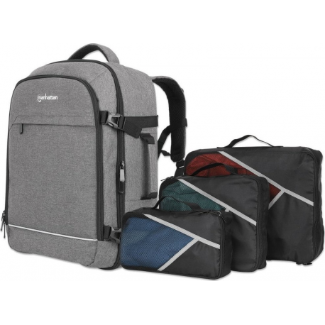 Manhattan Rome - Notebook carrying backpack - 17.3" - light grey - 0