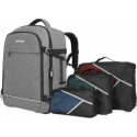 Manhattan Rome - Notebook carrying backpack - 17.3" - light grey