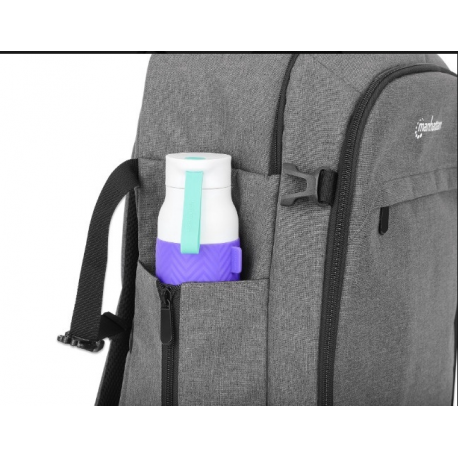 Manhattan Rome - Notebook carrying backpack - 17.3" - light grey - 5