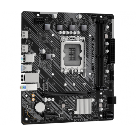 ASRock H610M-H2 / M.2 D5 - Motherboard - micro ATX - LGA1700 Socket - H610 Chipset - USB 3.2 Gen 1 - Gigabit LAN - onboard graphics (CPU required) - HD Audio (8-channel) - 3