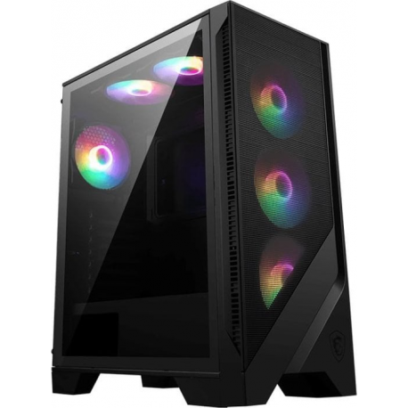 MSI MAG FORGE 120A AIRFLOW - Mid tower - ATX - windowed side panel (tempered glass) - no power supply (ATX) - USB / Audio - 0
