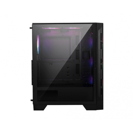 MSI MAG FORGE 120A AIRFLOW - Mid tower - ATX - windowed side panel (tempered glass) - no power supply (ATX) - USB / Audio - 2