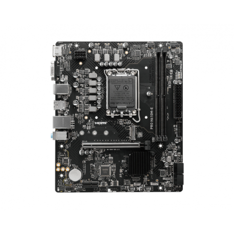 MSI PRO H610M-E - Motherboard - micro ATX - LGA1700 Socket - H610 Chipset - USB 3.2 Gen 1 - Gigabit LAN - onboard graphics (CPU required) - HD Audio (8-channel) - 1
