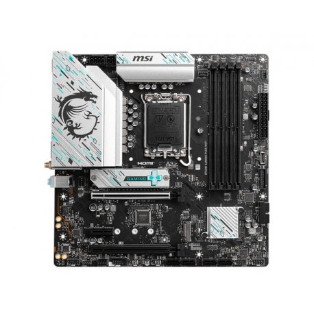 MSI B760M GAMING PLUS WIFI - Motherboard - micro ATX - LGA1700 Socket - B760 Chipset - USB 3.2 Gen 1, USB 3.2 Gen 2, USB-C 3.2 Gen 1 - 2.5 Gigabit LAN, Bluetooth, Wi-Fi - onboard graphics (CPU required) - HD Audio (8-channel) - 0