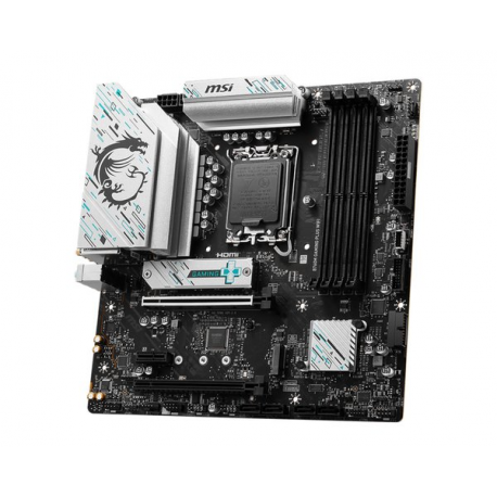 MSI B760M GAMING PLUS WIFI - Motherboard - micro ATX - LGA1700 Socket - B760 Chipset - USB 3.2 Gen 1, USB 3.2 Gen 2, USB-C 3.2 Gen 1 - 2.5 Gigabit LAN, Bluetooth, Wi-Fi - onboard graphics (CPU required) - HD Audio (8-channel) - 1