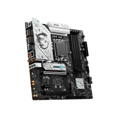MSI B760M GAMING PLUS WIFI - Motherboard - micro ATX - LGA1700 Socket - B760 Chipset - USB 3.2 Gen 1, USB 3.2 Gen 2, USB-C 3.2 Gen 1 - 2.5 Gigabit LAN, Bluetooth, Wi-Fi - onboard graphics (CPU required) - HD Audio (8-channel) - 2