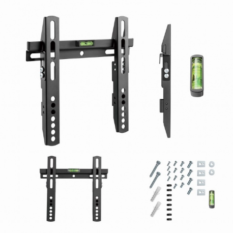Gembird WM-42F-02 - Mounting kit (wall mount) - for LCD display - fixed - steel - black - screen size: 23"-42" - 3