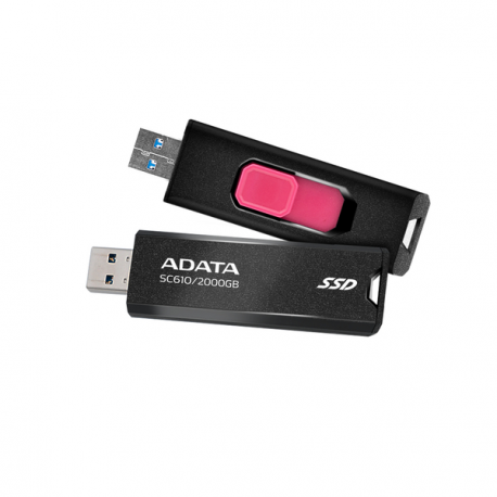 ADATA SC610 - USB flash drive - 2 TB - USB 3.2 Gen 2 - black - 3