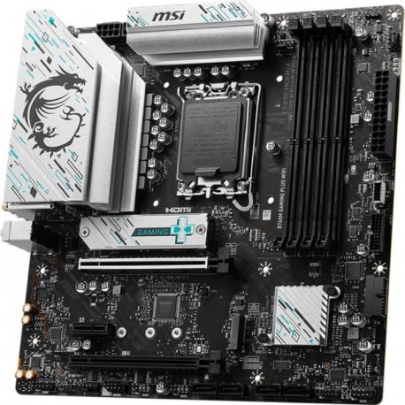 MSI B760M GAMING PLUS WIFI - Motherboard - micro ATX - LGA1700 Socket - B760 Chipset - USB 3.2 Gen 1, USB 3.2 Gen 2, USB-C 3.2 Gen 1 - 2.5 Gigabit LAN, Bluetooth, Wi-Fi - onboard graphics (CPU required) - HD Audio (8-channel) - 3