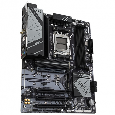Gigabyte B650 EAGLE AX - Motherboard - ATX - Socket AM5 - AMD B650 Chipset - USB 3.2 Gen 1, USB 3.2 Gen 2, USB-C 3.2 Gen 1 - Gigabit LAN - onboard graphics (CPU required) - HD Audio (8-channel) - 1