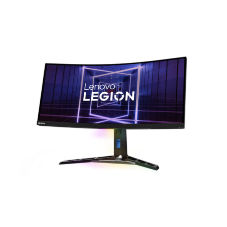 Lenovo Legion Y34wz-30 - LED monitor - curved - 34" - 3440 x 1440 UWQHD @ 165 Hz - VA - 1200 cd / m² - 3000:1 - DisplayHDR 1000 - 1 ms - 2xHDMI, DisplayPort, USB-C - speakers - raven black - 5